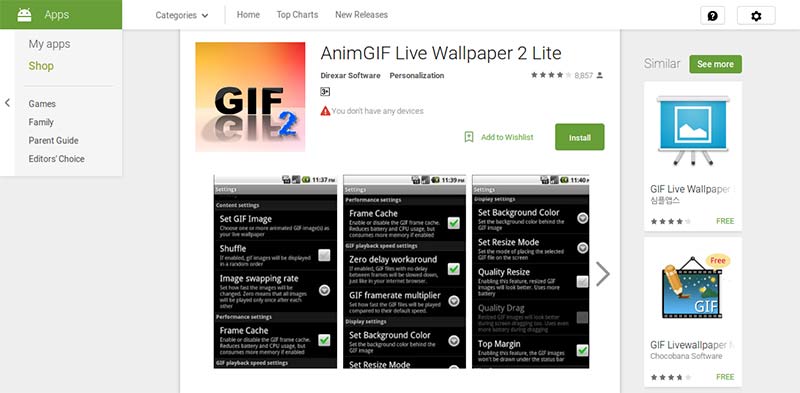 Hidden Android Features, how to set gif files to android wallpaper,