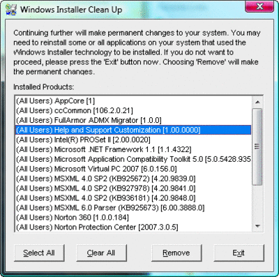 Windows Install Clean Up, Windows Installer CleanUp Utility, windows clean up, windows cleanup, windows installer, windows, 