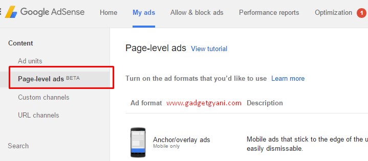 page level ads, page level ads by adsense, adsense, page level ads by google adsense, 