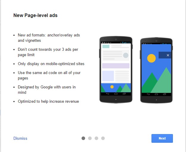 page level ads, page level ads by adsense, adsense, page level ads by google adsense,