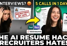 11 Best AI Resume Builders to Pass ATS Scanners in 2026 | Teal vs Rezi Comparison of ATS score analysis between Teal and Rezi for a software engineer resume.