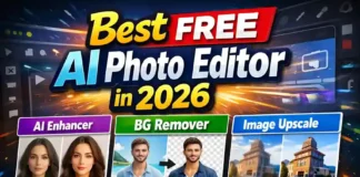 Best Free AI Photo Editor in 2026 (Complete Beginner Guide) Best Free AI Photo Editor in 2026 comparison showing AI photo enhancer, background remover, and AI image upscaler tools