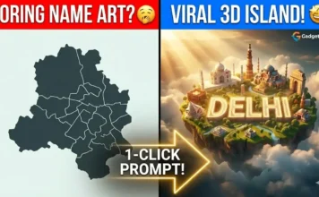 Viral 3D Floating Island & City Name Art (Copy Paste) A highly detailed 3D floating island in the sky with a city landscape and a custom name carved into the terrain, generated using Gadget Gyani AI Prompts.