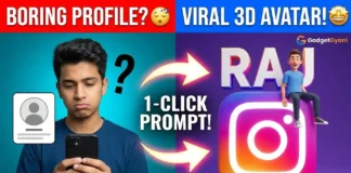 Viral 3D Social Media Profile Name Art AI Prompts | Gadget Gyani A 3D illustration of a boy sitting on a glowing Instagram logo with his name generated in the background using Bing Image Creator AI