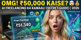 AI Se Freelancing Kaise Kare: Fiverr Pe Rs.50K/Month (2026) AI Se Freelancing Kaise Kare 2026