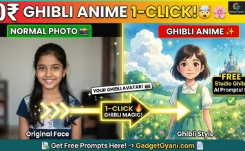 Studio Ghibli AI Photo Generator: Convert Your Photo to Anime Free | Gadget Gyani Free Studio Ghibli AI photo generator converting a real photo into magical anime style.