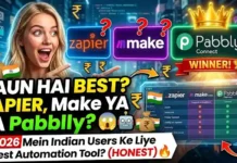 Make.com vs Zapier vs Pabbly Connect: 2026 Me Indian Users Ke Liye Best Kaun? make vs zapier vs pabbly