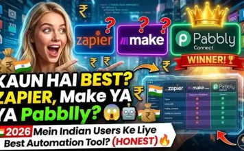 Make.com vs Zapier vs Pabbly Connect: 2026 Me Indian Users Ke Liye Best Kaun? make vs zapier vs pabbly