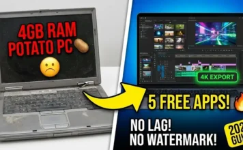 Top 5 Free Video Editing Apps for PC (Windows) – 2026 Lightweight Software Edit Like a Pro on a Potato PC 5 Best Free Software (No Watermark)